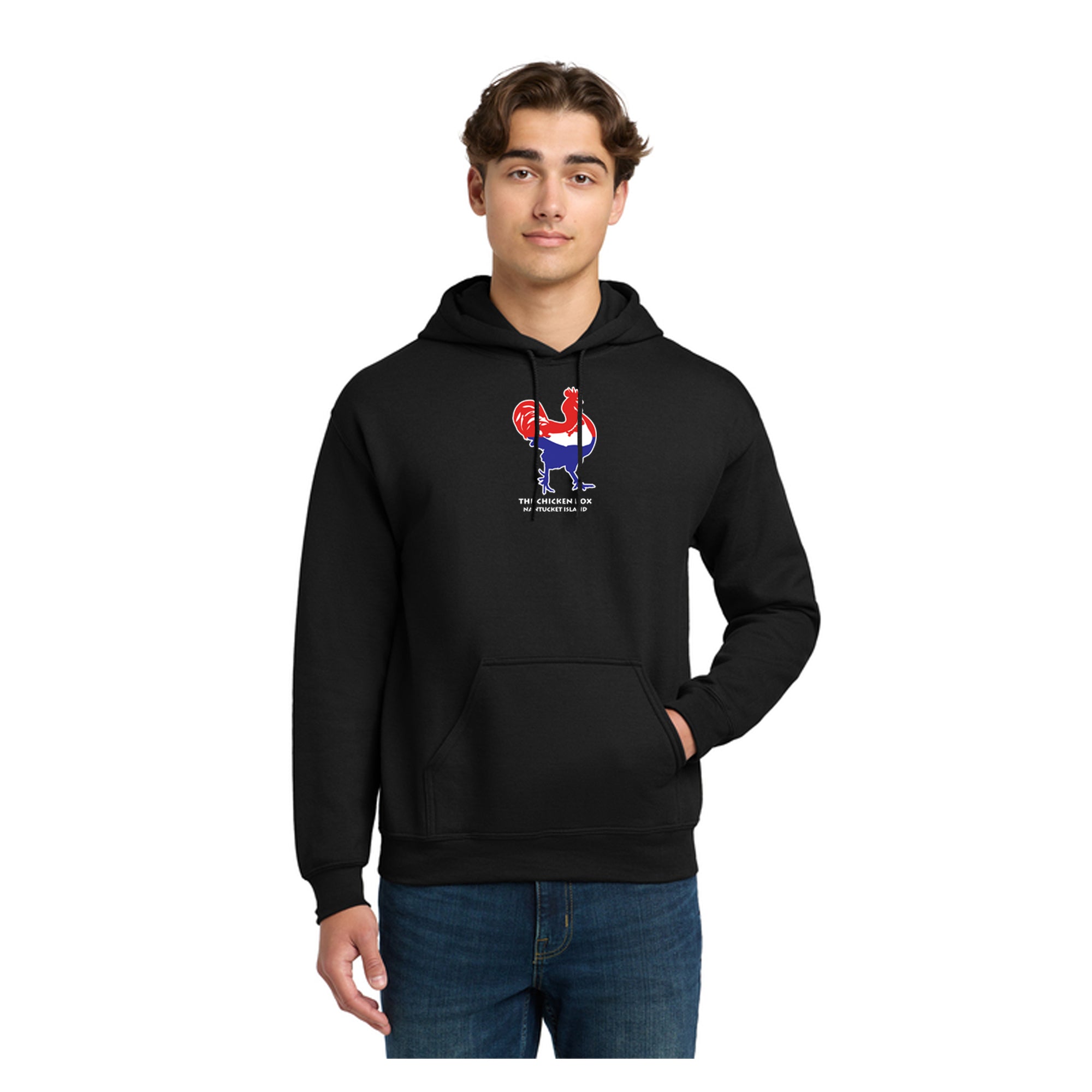 Red White and Blue Chicken Hoodie