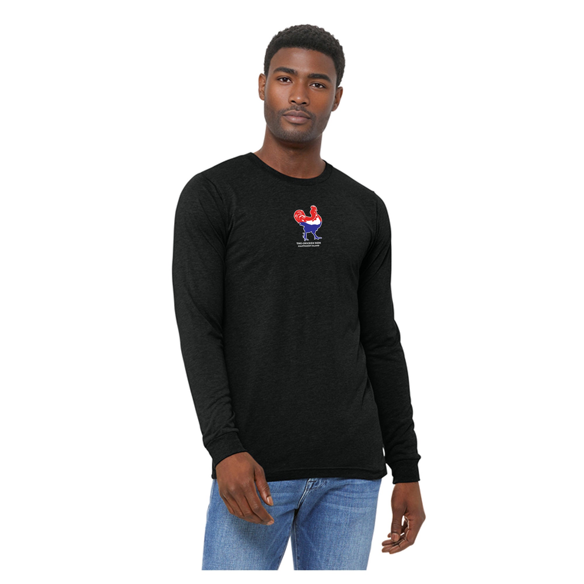 Red White and Blue Chicken Long Sleeve Tee