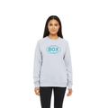 Box Oval Crewneck Sweatshirt - Ash - Female Model