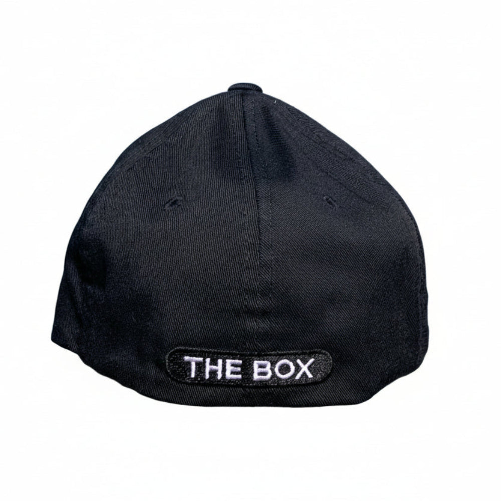 Black cap with 'THE BOX' logo